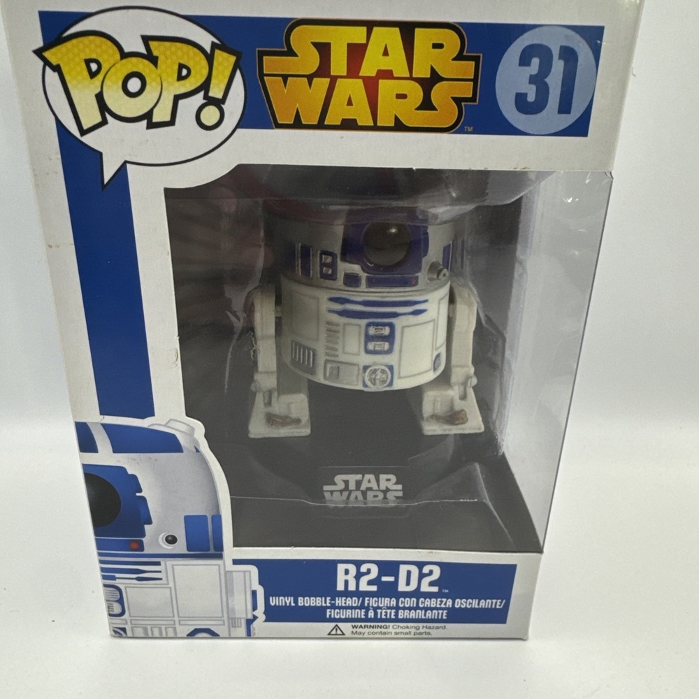 R2 D2 Pop 321, Blue Box Star Wars Funko Pop! 2015 Vaulted, Protector, New In Box